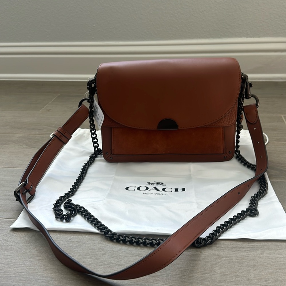 Coach Dreamer Shoulder Bag- saddle